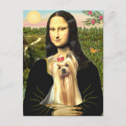 Carte Postale Yorkshire Terrier 1 - Mona Lisa (Devant)