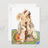 Carte Postale Yorkshire terrier 2012 (Devant / Derrière)