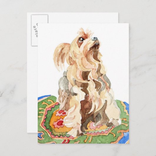 Carte Postale Yorkshire terrier 2012 (Devant / Derrière)