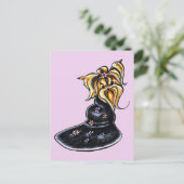 Carte Postale Yorkshire Terrier Joli Interprète (Debout devant)