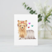 Carte Postale Yorkshire Terrier Love (Debout devant)