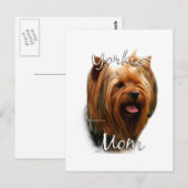 Carte Postale Yorkshire Terrier Maman 2 (Devant / Derrière)