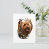 Carte Postale Yorkshire Terrier Papa 2 (Debout devant)