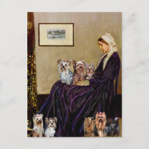 Carte Postale Yorkshire Terriers (Sept) - La Mère de Whistler