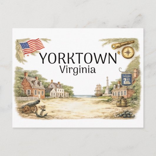 Carte Postale Yorktown Virginie (Devant)