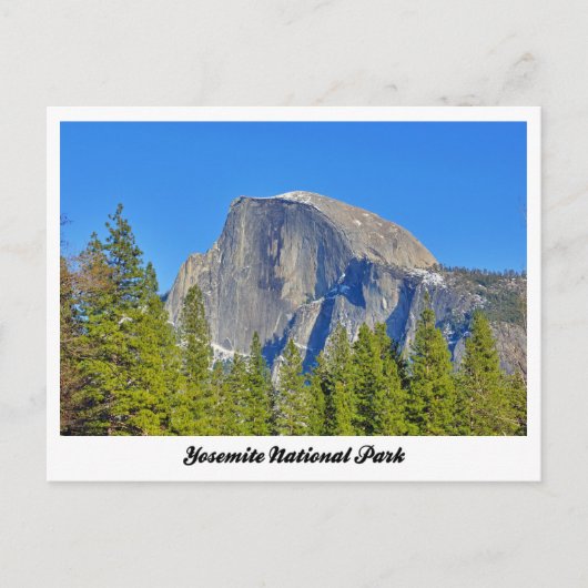 Carte postale Yosemite à demi-dôme (Devant)