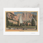 Carte Postale Yosemite, CA vue Yosemite Lodge and Falls (Devant)