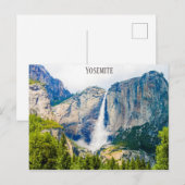 Carte Postale Yosemite Falls National Park Photo de voyage (Devant / Derrière)