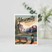 Carte Postale Yosemite National Park vintage (Debout devant)