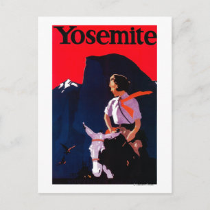 Carte Postale Yosemite Poster Vintage Yosemite, CA