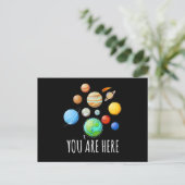 Carte Postale You Are Here Planet Astronaut Space (Debout devant)