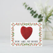 Carte Postale You are my rose (Debout devant)