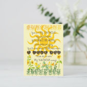 Carte Postale You are my sunshine. (Debout devant)