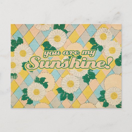 Carte Postale You are my SUNSHINE (Devant)