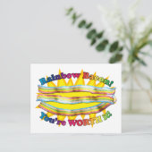 CARTE POSTALE YOU ARE WORTH (Debout devant)