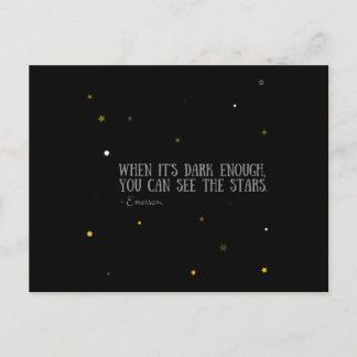 Carte Postale You can see the stars Emerson
