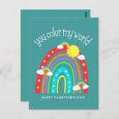 Carte Postale You color | Valentine (Devant / Derrière)