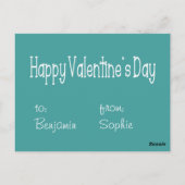 Carte Postale You color | Valentine (Dos)