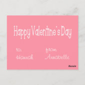 Carte Postale You color | Valentine (Dos)