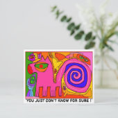 Carte Postale 'you just don't know for sure! (Debout devant)
