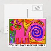 Carte Postale 'you just don't know for sure! (Devant / Derrière)