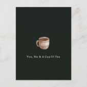 Carte Postale You, Me And A Cup Of Tea Quote and Illustration (Devant)