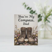 Carte Postale You My Compass Papa Nature Trail Fête des pères (Debout devant)