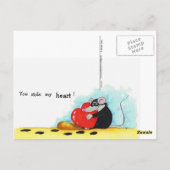 carte postale YOU STOLE MY HEART par Nicole Janes (Dos)