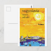 Carte Postale Yougoslavie, Sunny Adriatic (Devant / Derrière)