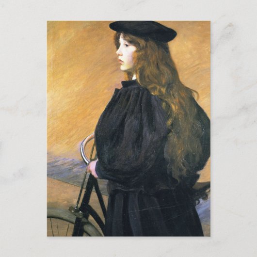 Carte Postale Young Bicyclist par Lilla Cabot Perry (Devant)