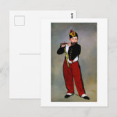 Carte Postale Young Flutist, The Fifer, Edouard Manet, 1866 (Devant / Derrière)