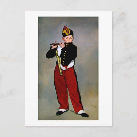 Carte Postale Young Flutist, The Fifer, Edouard Manet, 1866 (Devant)