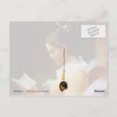 Carte Postale Young Girl Reading - peinture du 18ème siècle (Dos)