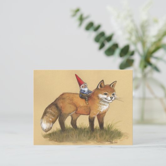 Carte Postale Young Gnome et Fox (Debout devant)
