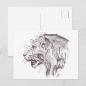 CARTE POSTALE YOUNG LION (Devant / Derrière)