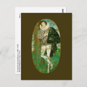 Carte Postale Young Man Among Roses par Hilliard (Devant / Derrière)