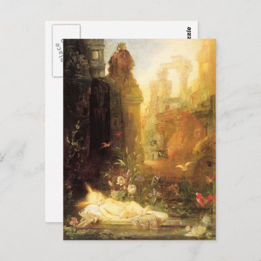 Carte Postale Young Moses par Gustave Moreau (Devant / Derrière)