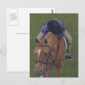 Carte Postale Young Rider & Pony (Devant / Derrière)