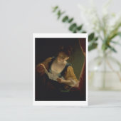 Carte Postale Young Woman Reading a Letter (Debout devant)