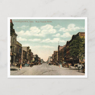 Carte Postale Youngstown OH, West Federal Street, 1910
