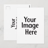 Carte Postale Your Design Here Personalized (Devant / Derrière)