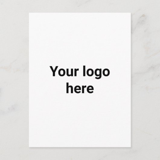 Carte Postale your logo here simple minimal  classic  (Devant)