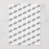 Carte Postale Your Logo Simple Repeating Diagonal Pattern (Devant)