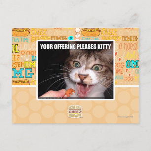 Carte Postale Your Offering Pleases Kitty