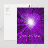 Carte postale "Your Text" de Purple Heart (Devant / Derrière)