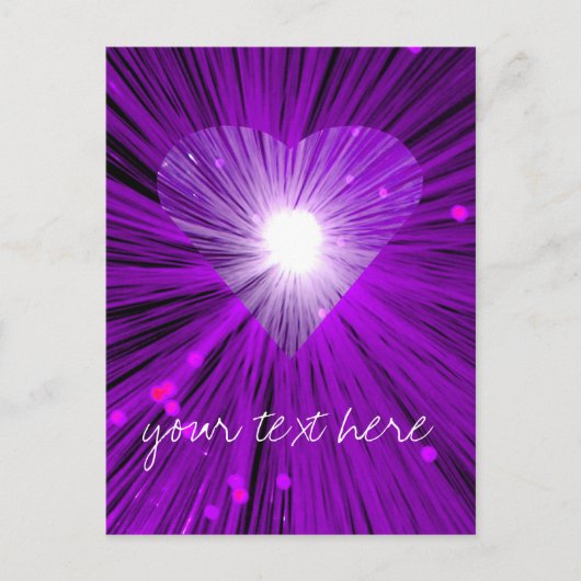Carte postale "Your Text" de Purple Heart (Devant)