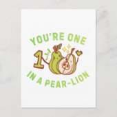 Carte Postale You're One In A Pear-Lion Pear Pun (Devant)