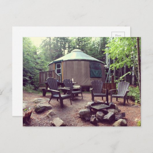 Carte Postale Yourte (Devant / Derrière)