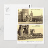 Carte Postale Ypres, Belgique - WW1 Bombardements (Devant / Derrière)