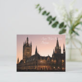 Carte Postale Ypres Cloth Hall, Belgique par nuit (Debout devant)